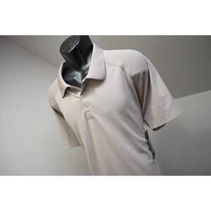 Fabletics Golf Polo Shirt Wicking Tan Short Sleeve Athletic Mens Size 2XL‎ NWT